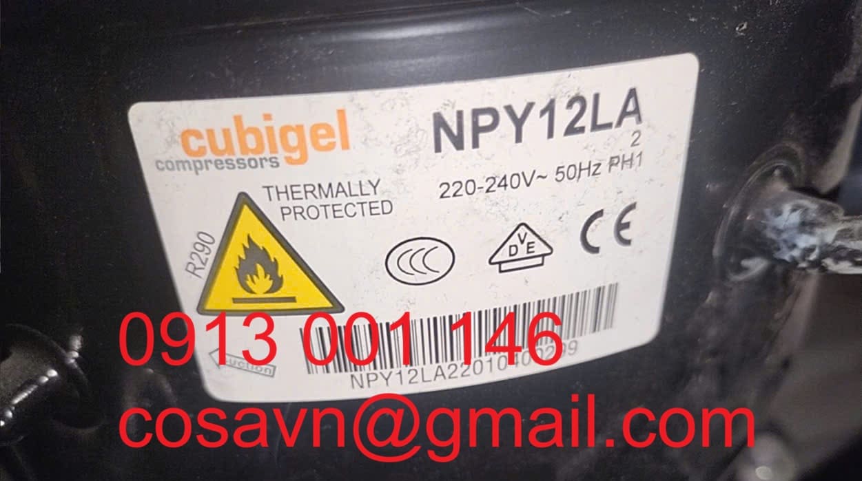 Máy nén piston kín Cubigel NPY12LA NPY12LA